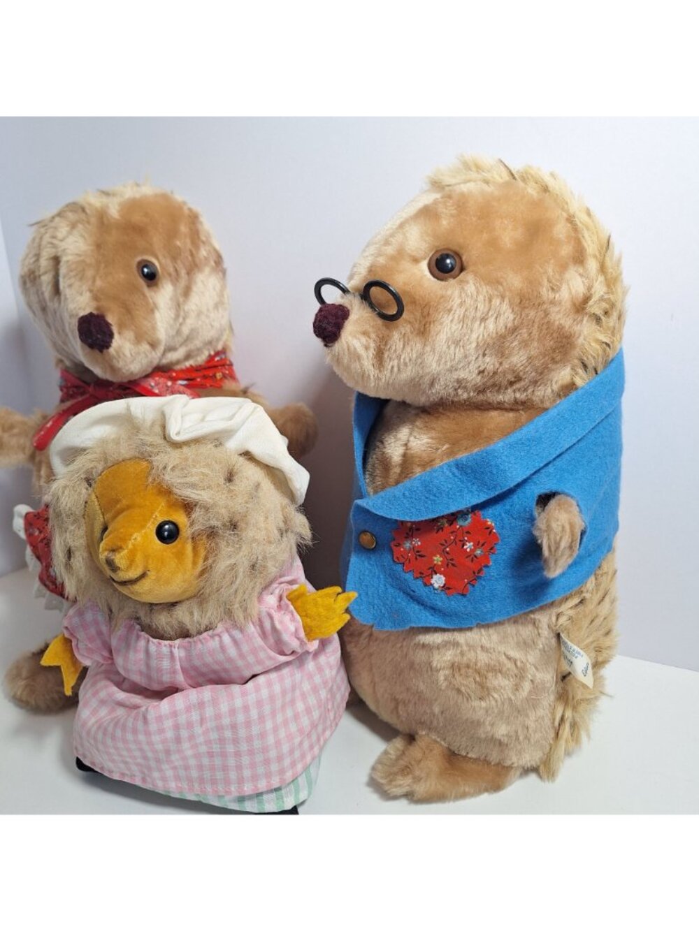 Beatrix Potter Hedgehog Eden Plush Hortense Horatio Tiggy Winkle 1980s Vintage - Picture 15 of 16